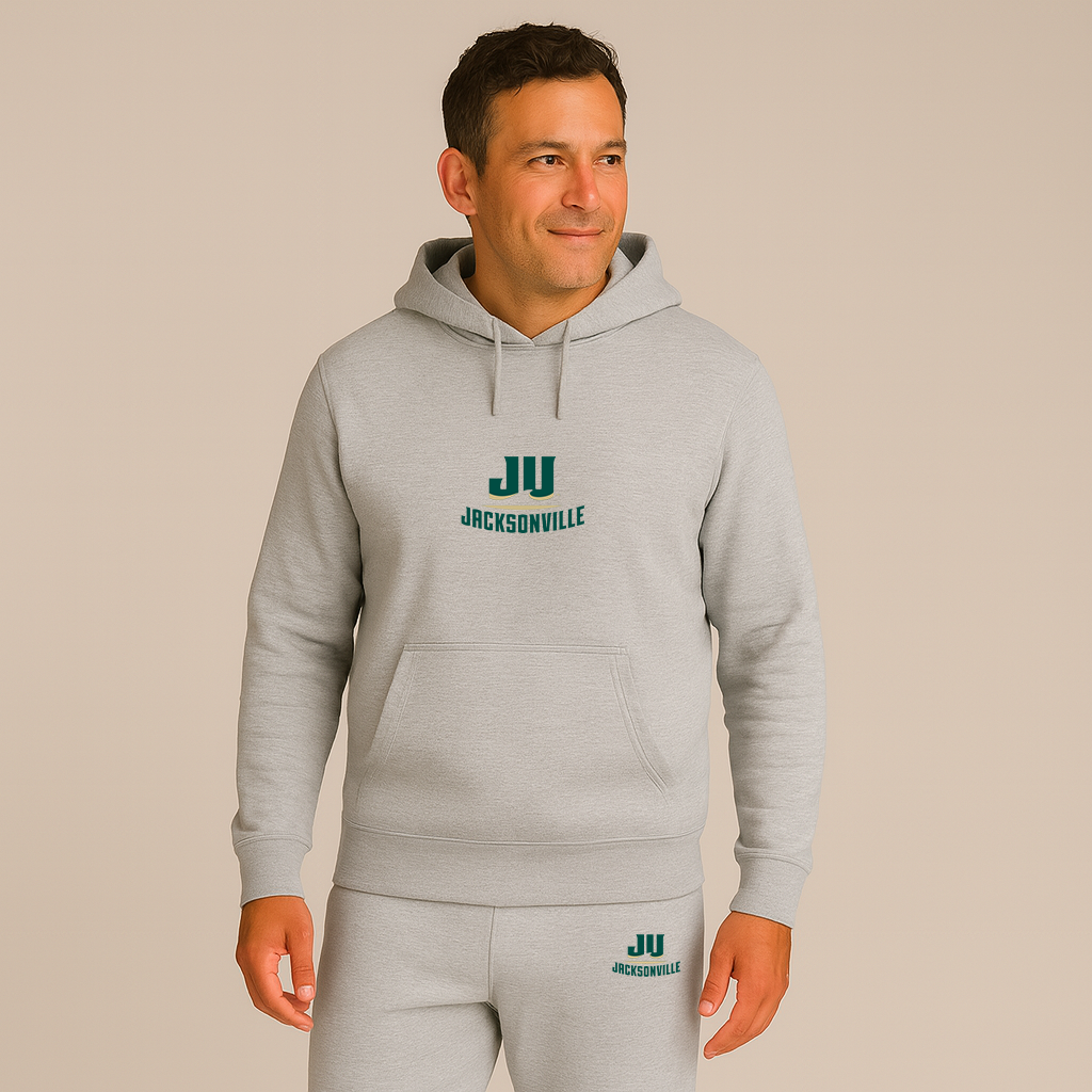 Men's Jacksonville Dolphins Logo Hoodie Joggers Set
