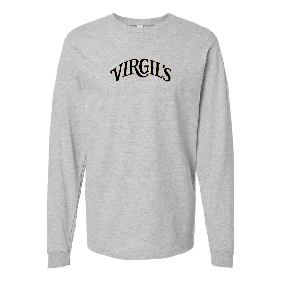 Men's Virgils  Logo Cotton Long Sleeve T-Shirt