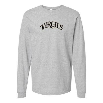 Men's Virgils  Logo Cotton Long Sleeve T-Shirt