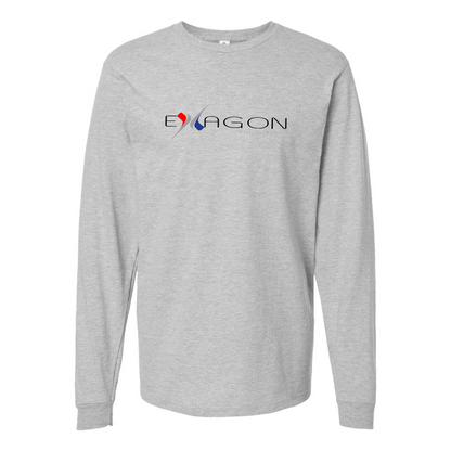 Youth Exagon Engineering Logo Cotton Long Sleeve T-Shirt
