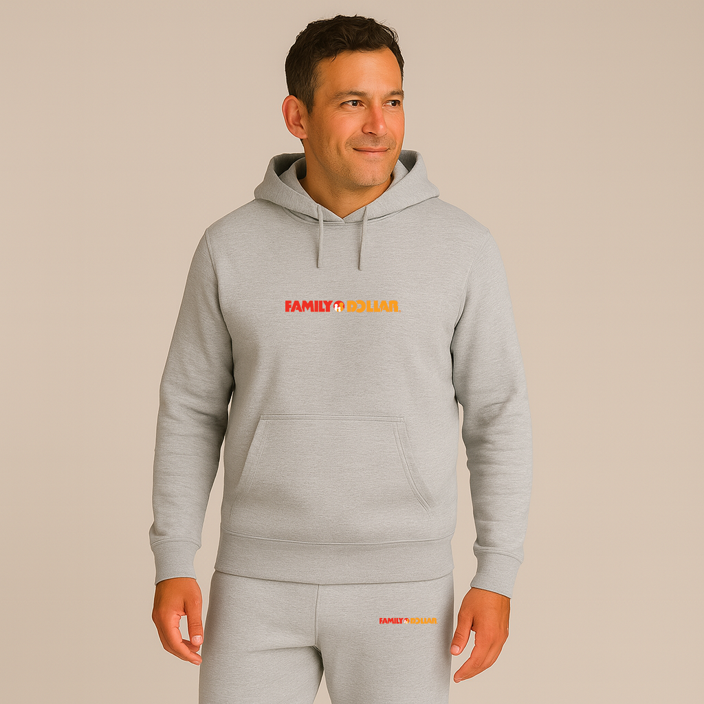 Men's Family Dollar Logo Hoodie Joggers Set