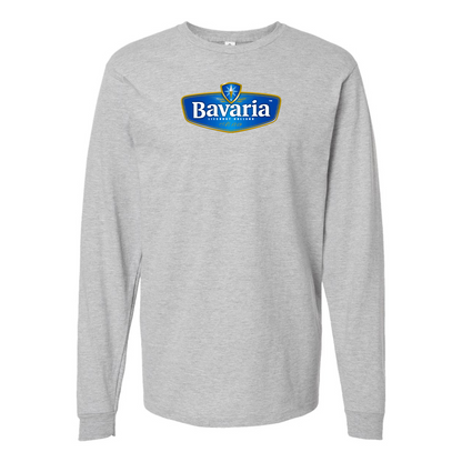 Men's Bavaria Logo Cotton Long Sleeve T-Shirt
