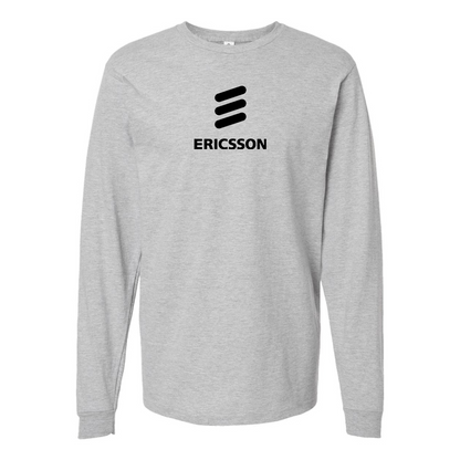 Men's Ericsson Logo Cotton Long Sleeve T-Shirt