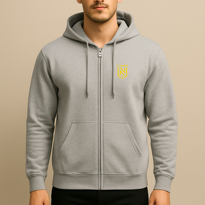 Men's FC Nantes Soccer Logo Zipper Hoodie