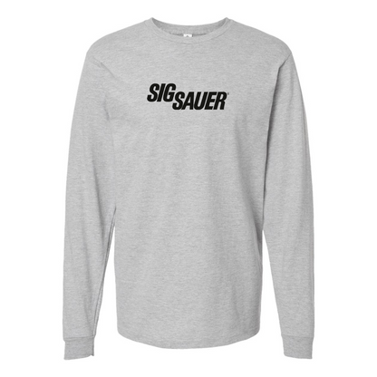 Men's Sig Sauer Logo Cotton Long Sleeve T-Shirt