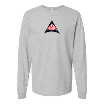 Men's ASA Logo Cotton Long Sleeve T-Shirt