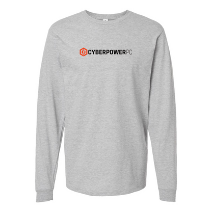 Men's CyberPowerPC Logo Cotton Long Sleeve T-Shirt