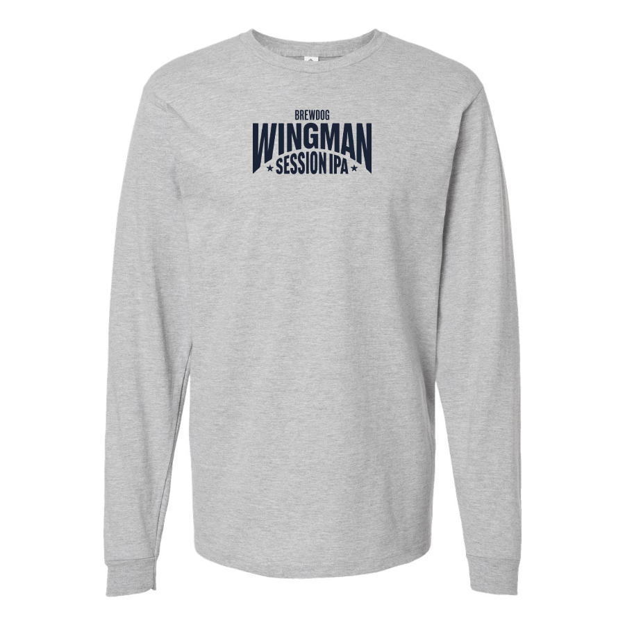 Men's Wingman  Logo Cotton Long Sleeve T-Shirt