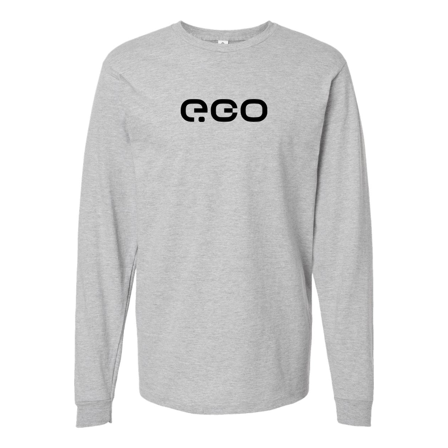 Men's e-GO Logo Cotton Long Sleeve T-Shirt