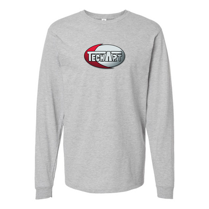 Men's TechArt Logo Cotton Long Sleeve T-Shirt