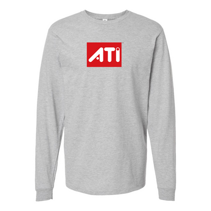 Men's ATI Logo Cotton Long Sleeve T-Shirt
