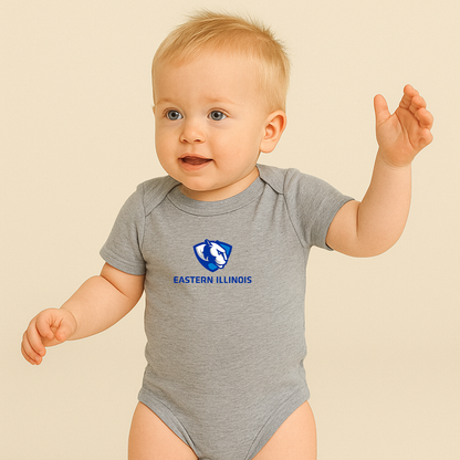 Eastern Illinois Panthers Logo Baby Romper Onesie