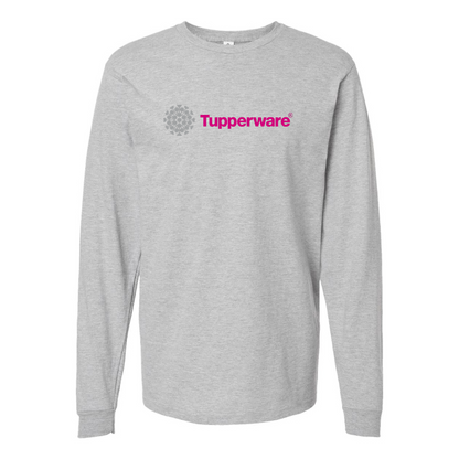Men's Tupperware Logo Cotton Long Sleeve T-Shirt