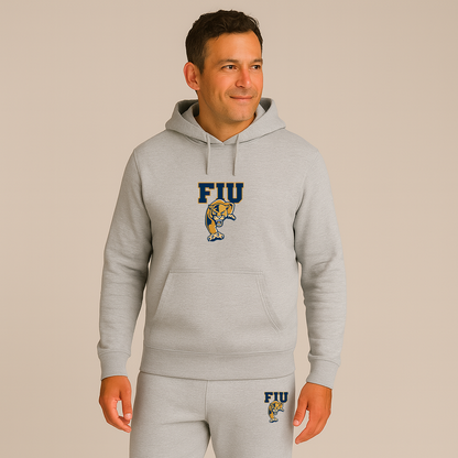 Men's FIU Panthers Logo Hoodie Joggers Set