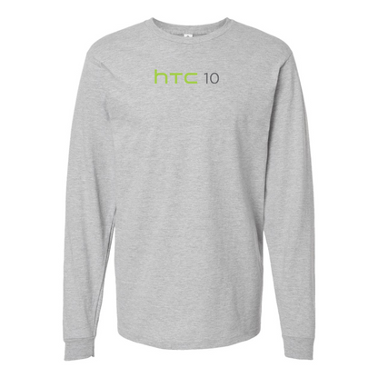 Men's HTC 10 Logo Cotton Long Sleeve T-Shirt