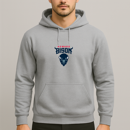 Men's Howard Bison Logo Pullover Hoodie