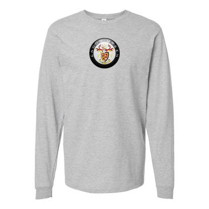 Men's Eadon Green Logo Cotton Long Sleeve T-Shirt