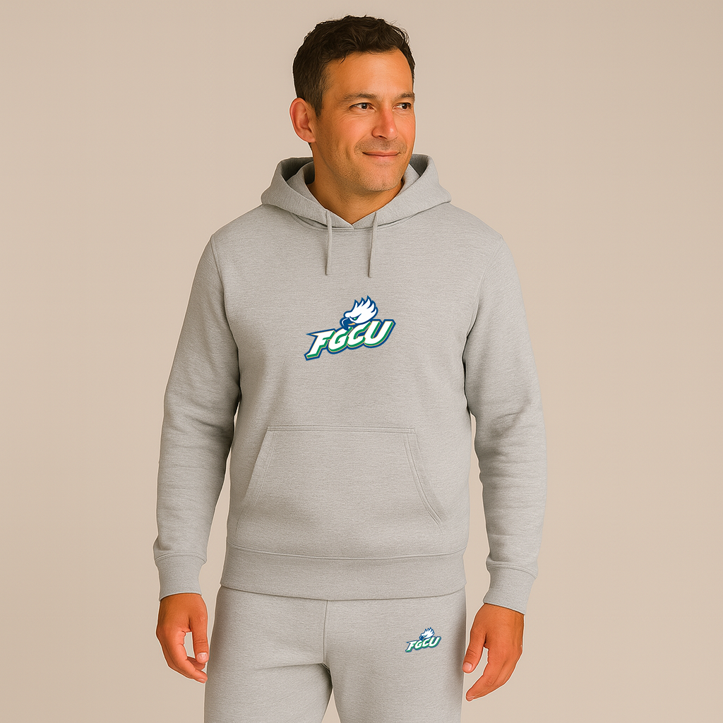 Men's Florida Gulf Coast Eagles Logo Hoodie Joggers Set