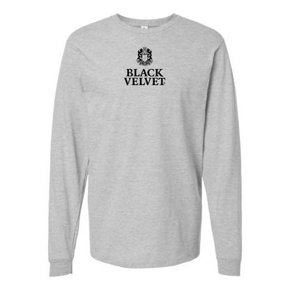 Youth Black Velvet Logo Long sleeves