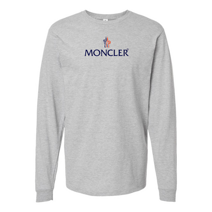 Men's Moncler Logo Cotton Long Sleeve T-Shirt