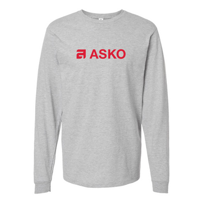 Men's Asko Logo Cotton Long Sleeve T-Shirt