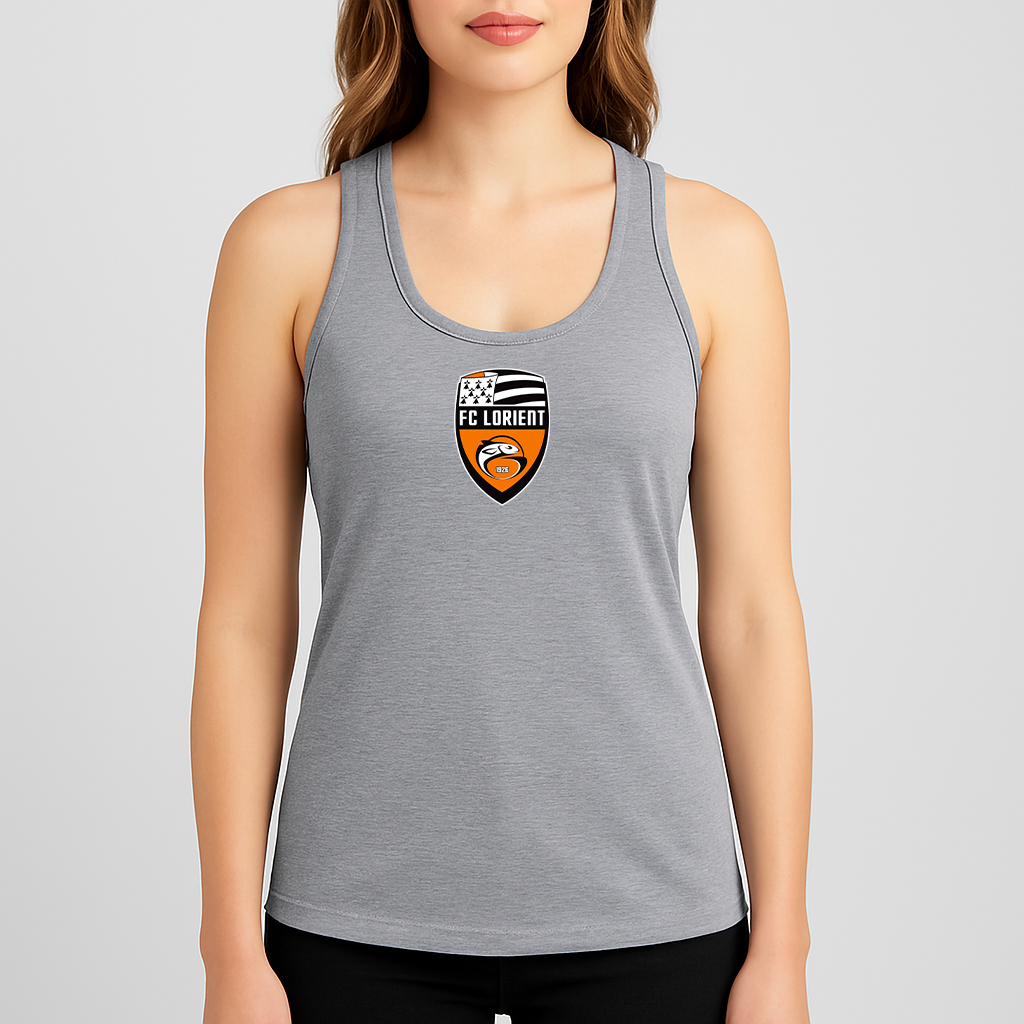 Women's FC Lorient Soccer Logo Next Level Ideal Racerback Tank