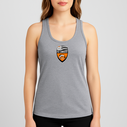 Women's FC Lorient Soccer Logo Next Level Ideal Racerback Tank