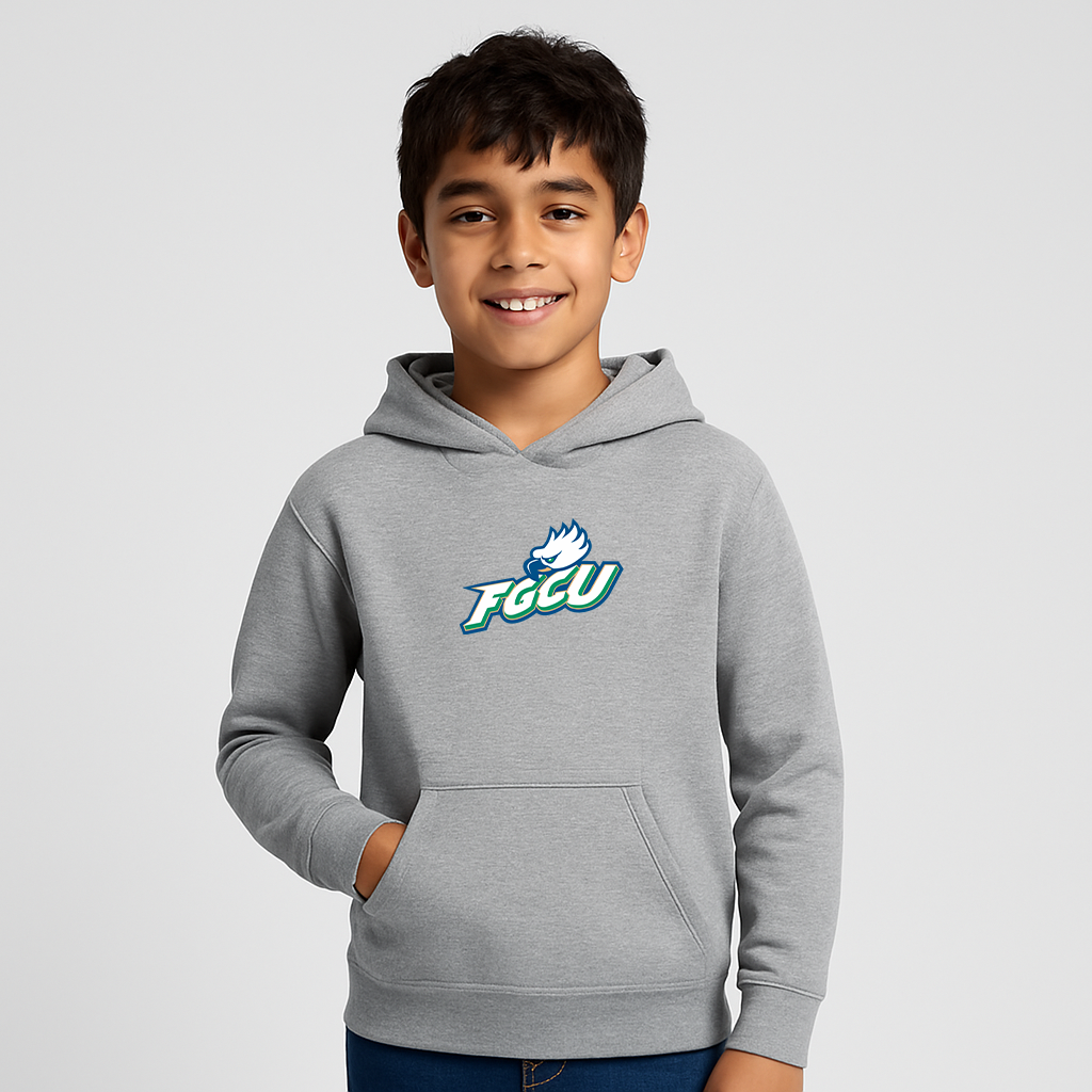 Youth Florida Gulf Coast Eagles Logo Pullover Hoodie