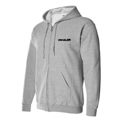 Men's Inhaler   Logo  Zipper Hoodie