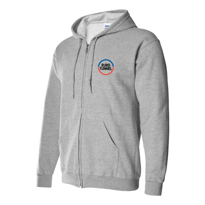 Men's   Eurotunnel   Logo Zipper Hoodie