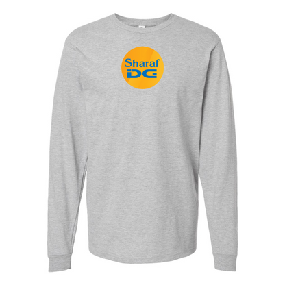Men's SharafDG Logo Cotton Long Sleeve T-Shirt