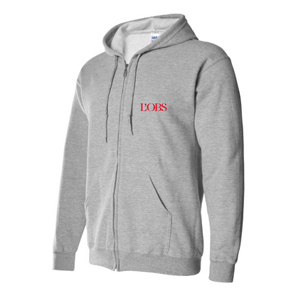 Men's L'OBS Logo Zipper Hoodie