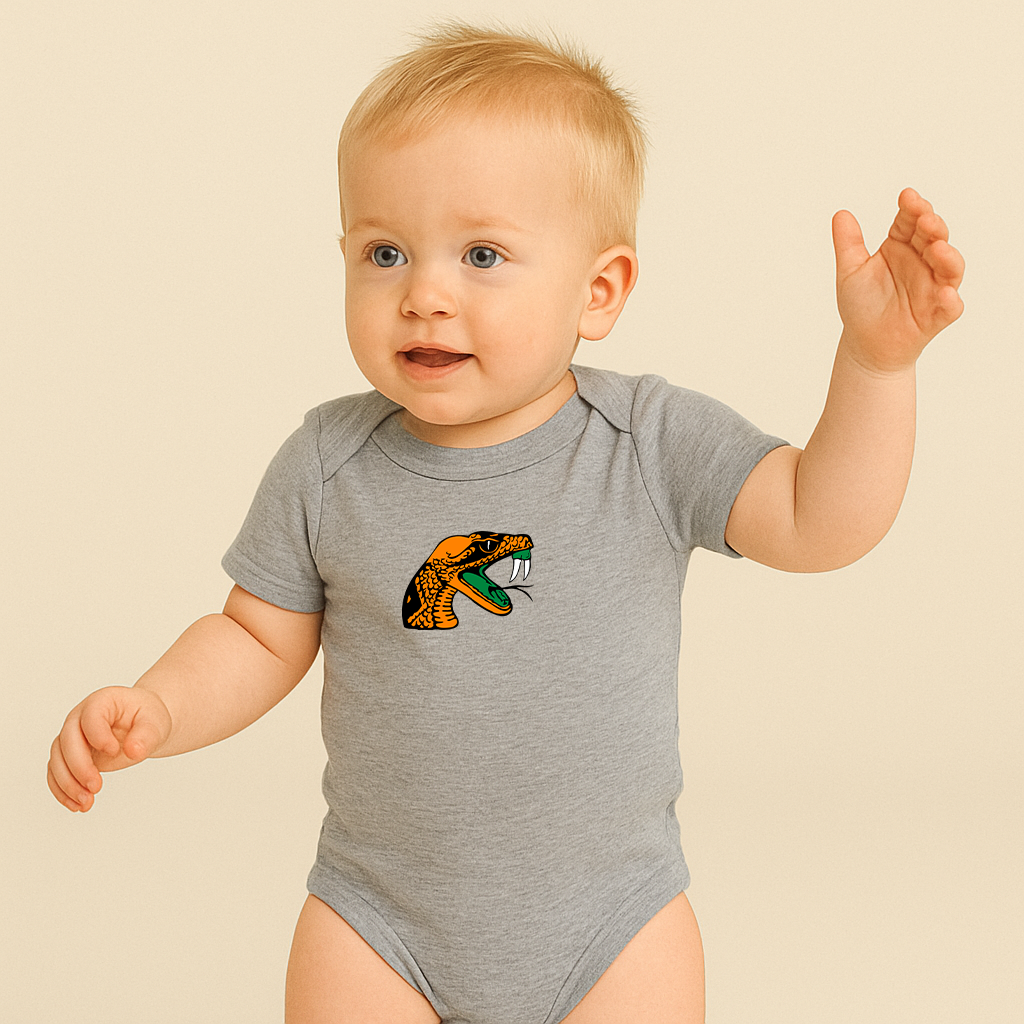 Florida AM Rattlers Logo Baby Romper Onesie