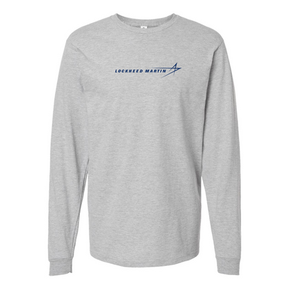 Men's  Lockheed Martin  Logo Cotton Long Sleeve T-Shirt