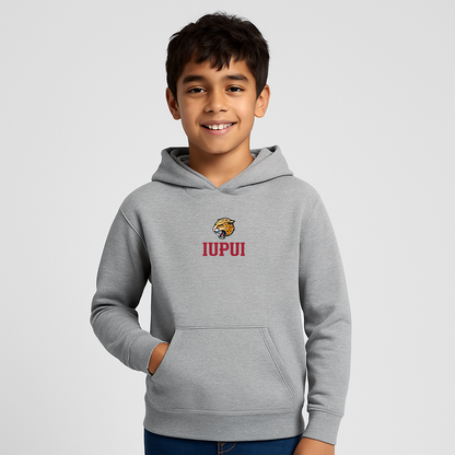 Youth IUPUI Jaguars Logo Pullover Hoodie