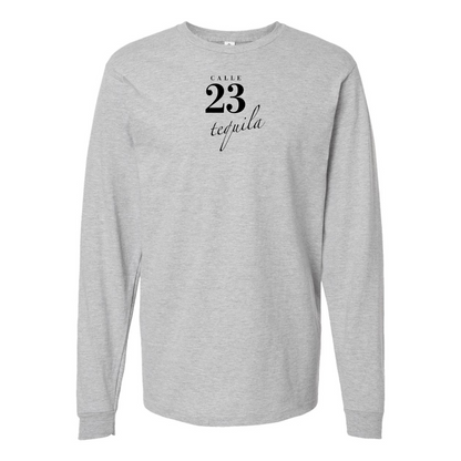 Men's Calle 23 Logo Cotton Long Sleeve T-Shirt