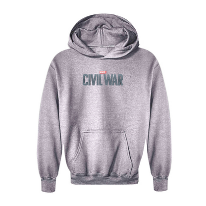 Youth Marvel Civil War  Logo  Pullover Hoodie