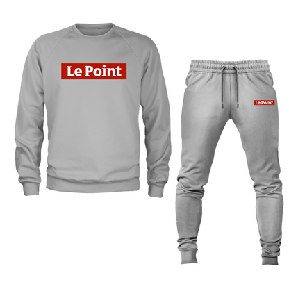 Men's Le Point Crewneck Sweatshirt Joggers Suit
