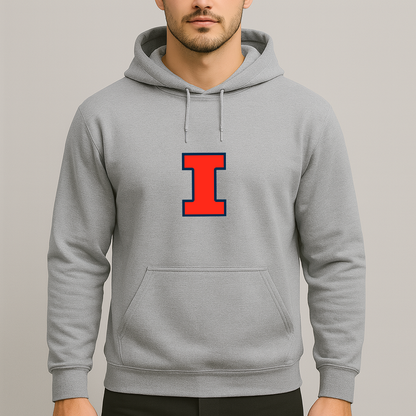 Men's Illinois Fighting Illini Logo Pullover Hoodie