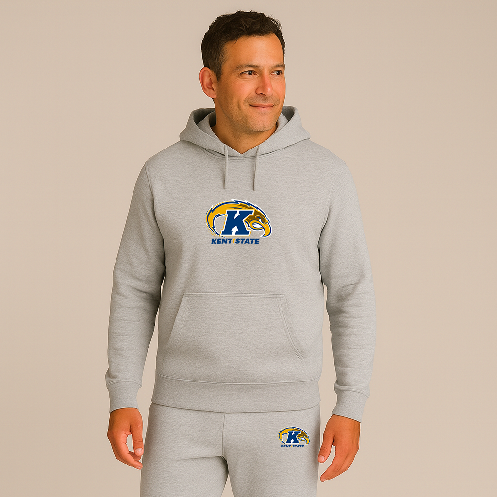 Men's Kent State Golden Flashes Logo Hoodie Joggers Set