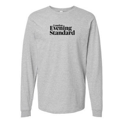 Men's London Evening Standard  Logo Cotton Long Sleeve T-Shirt