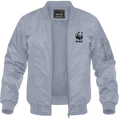 Men's WWF  Lightweight Bomber Jacket Windbreaker Softshell Varsity Jacket Coat
