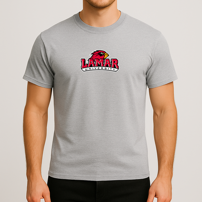 Men's Lamar Cardinals Logo Cotton T-Shirt