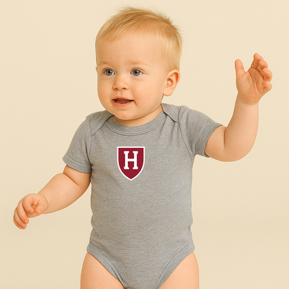 Harvard Crimson Logo Baby Romper Onesie