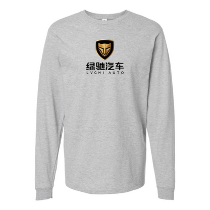 Men's Lvchi Logo Cotton Long Sleeve T-Shirt