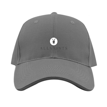 AllSaints Logo  Dad Baseball Cap Hat