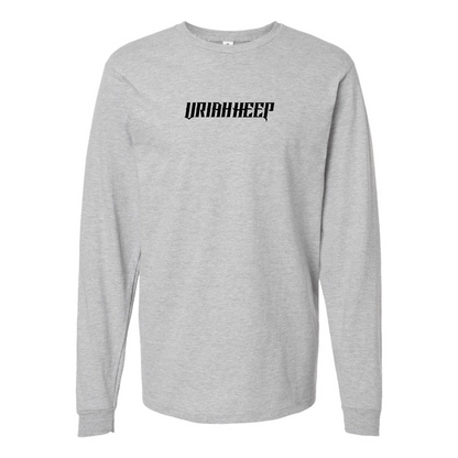 Men's Uriah Heep Logo Cotton Long Sleeve T-Shirt