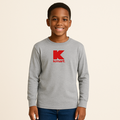 Youth Kmart Logo Cotton Long Sleeve T-Shirt