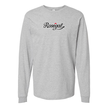 Men's Rosegal Logo Cotton Long Sleeve T-Shirt