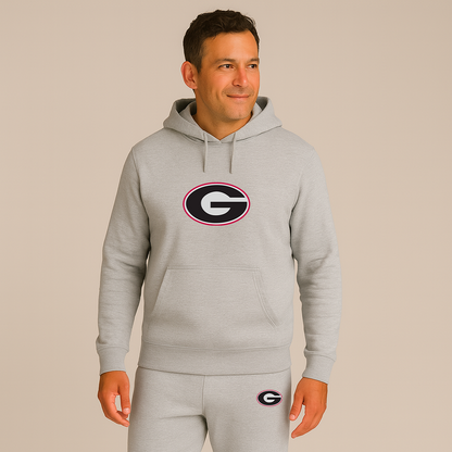Men's Georgia Bulldogs Logo Hoodie Joggers Set